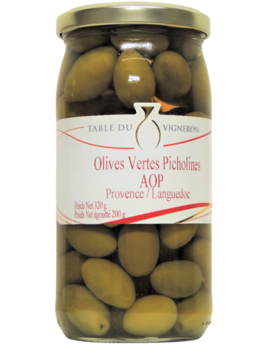 Green Olives Picholine Jars Provence