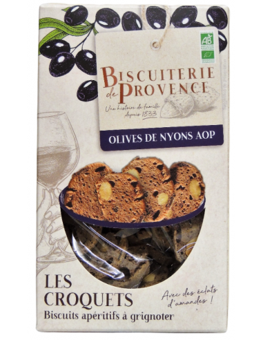 "Croquets de Provence" black olives from Nyons
